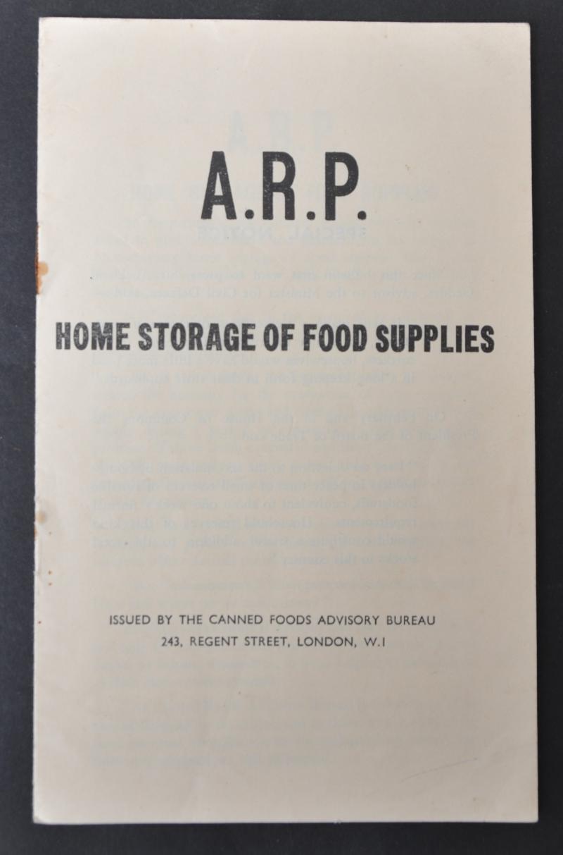 ARP- Home Storage Of Food Supplies
