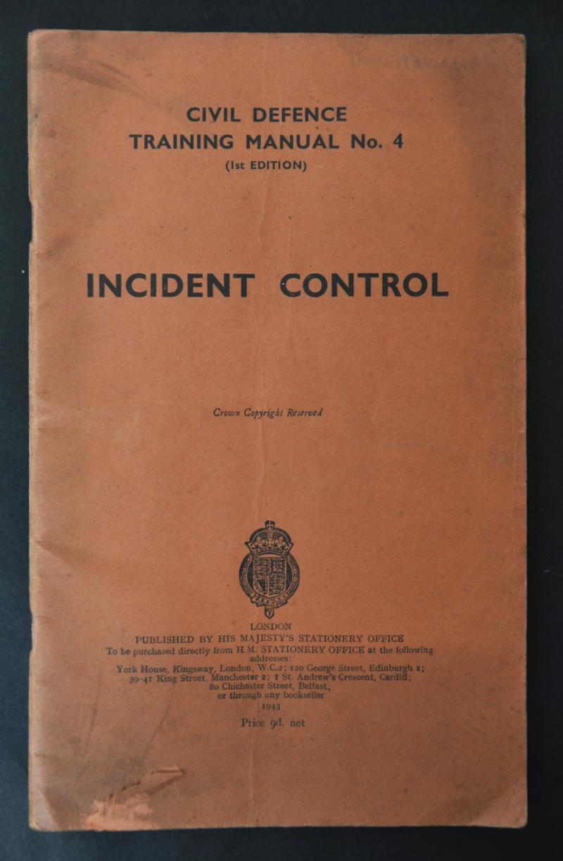 Civil Defence Training Manual - Incident Control -1943