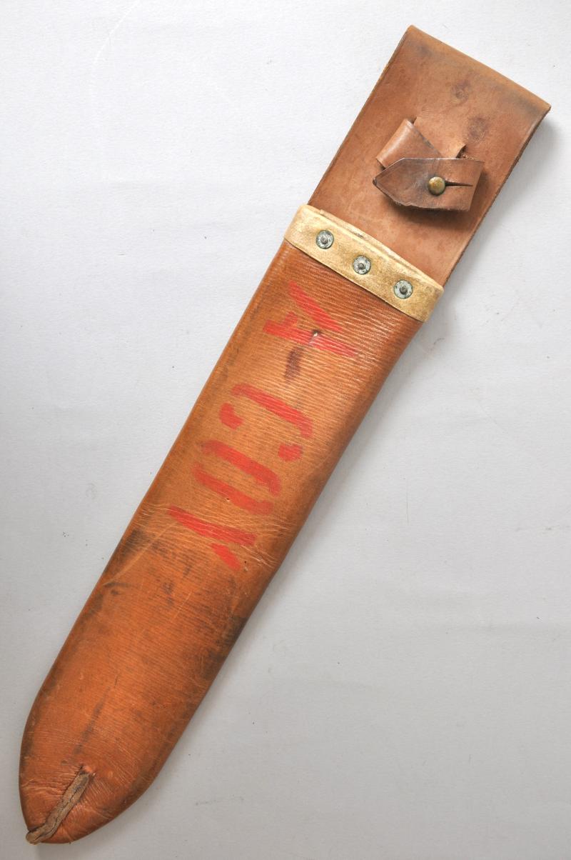 WW2 British Machete Sheath Marked 'A COY'