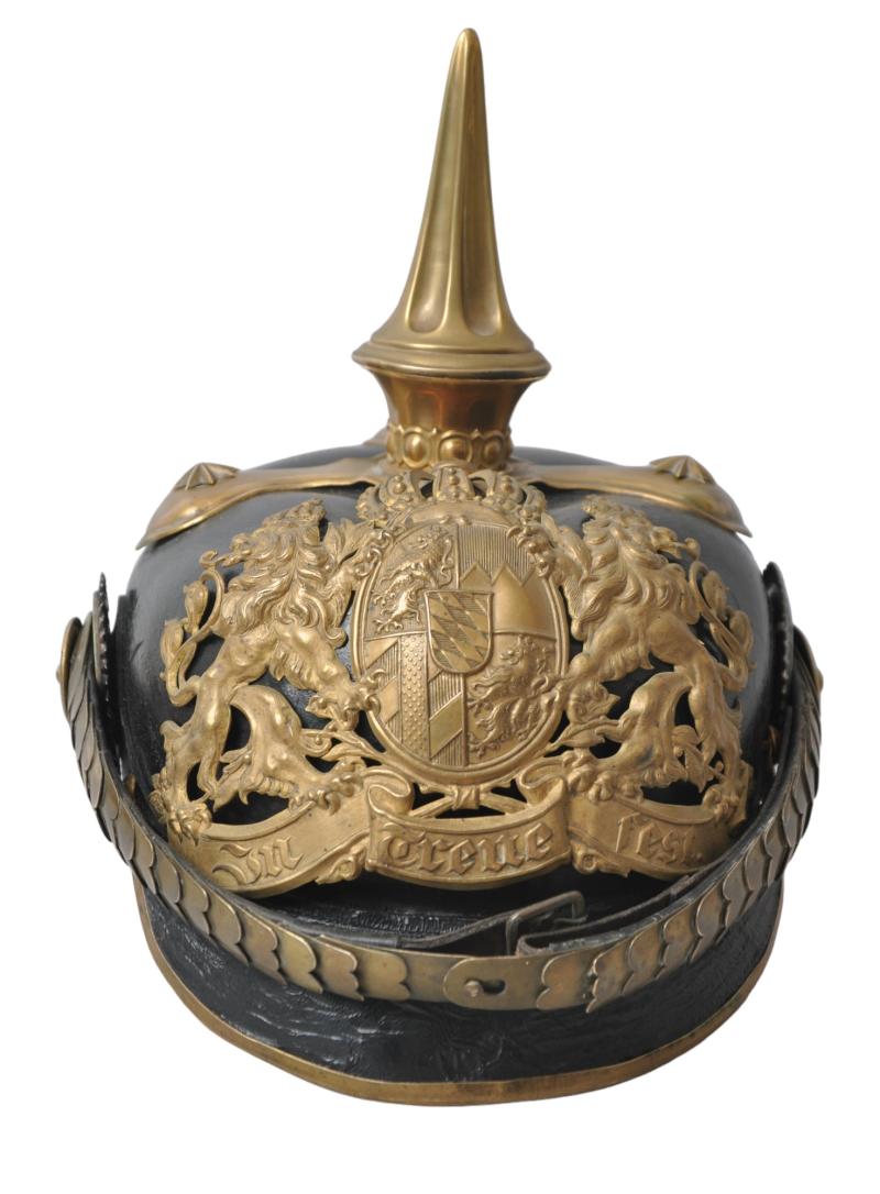 WW1 German Bavarian Artillery Officers 1886 Pickelhaube