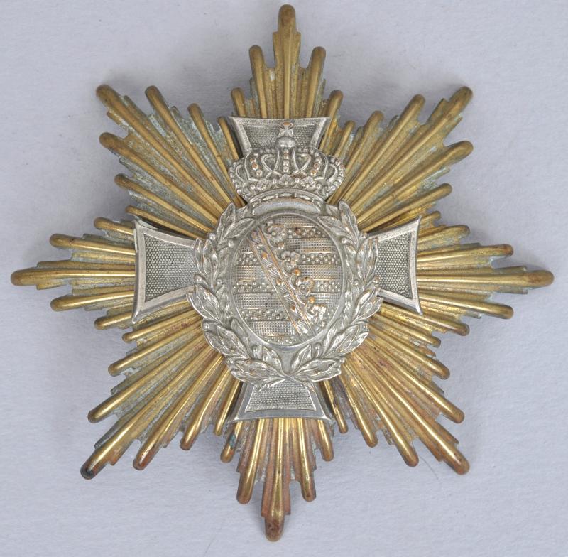 WW1 Saxon Reserve Pickelhaube Plate