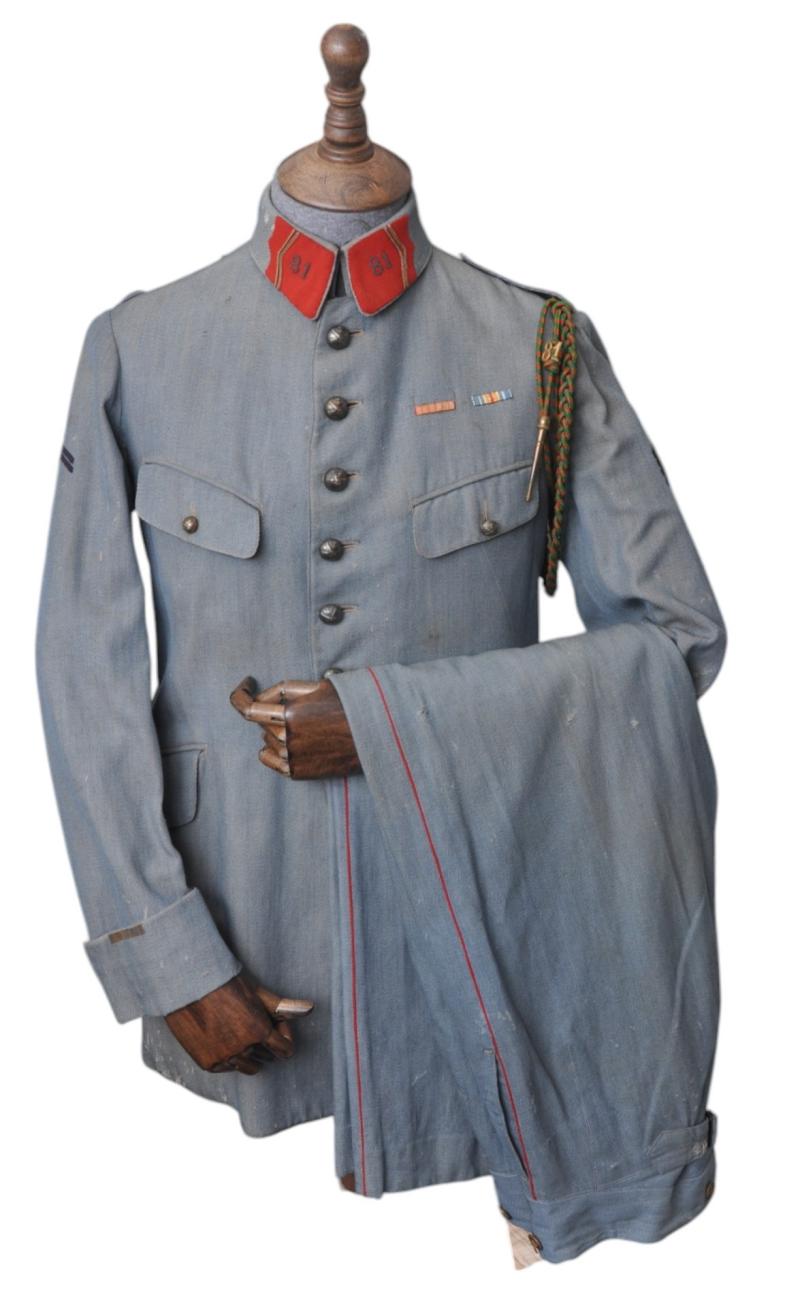 WW1 French 81st Artillery Regiment Uniform