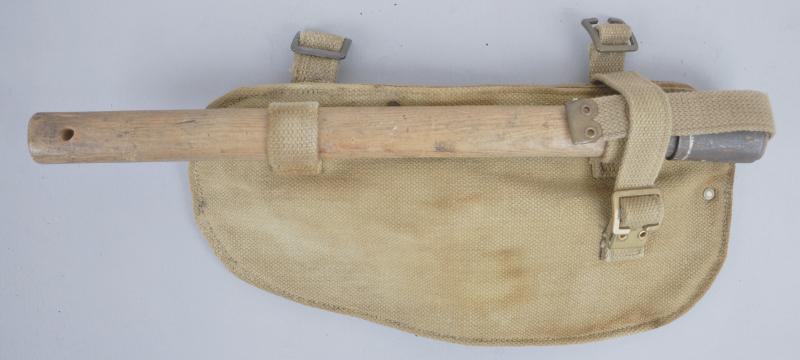 WW2 British '37 Pattern Entrenching Tool , Carrier & Helve