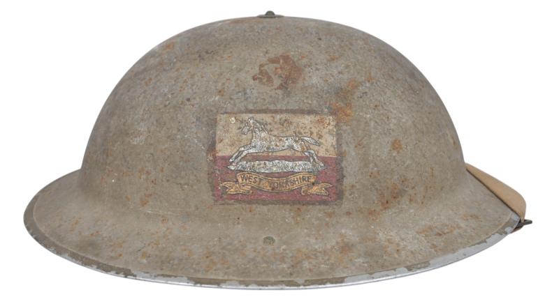 WW2 British West Yorkshire Regiment Helmet 1940