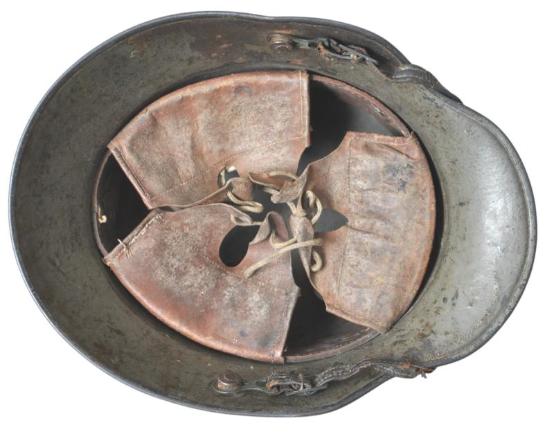 WW1 German Battle Damaged Camouflage M16 Helmet