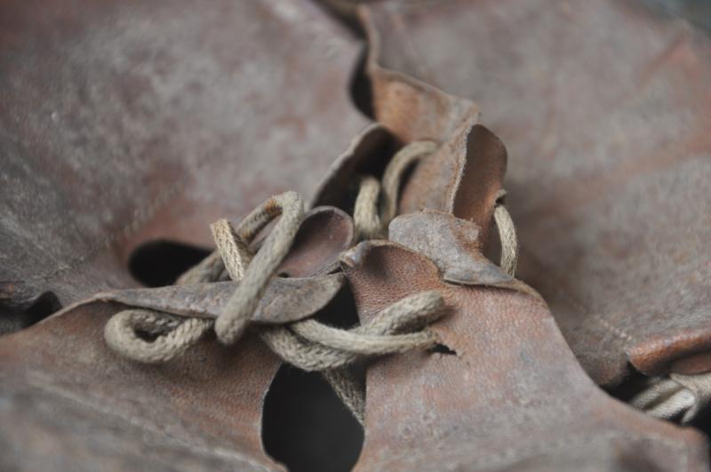 WW1 German Battle Damaged Camouflage M16 Helmet
