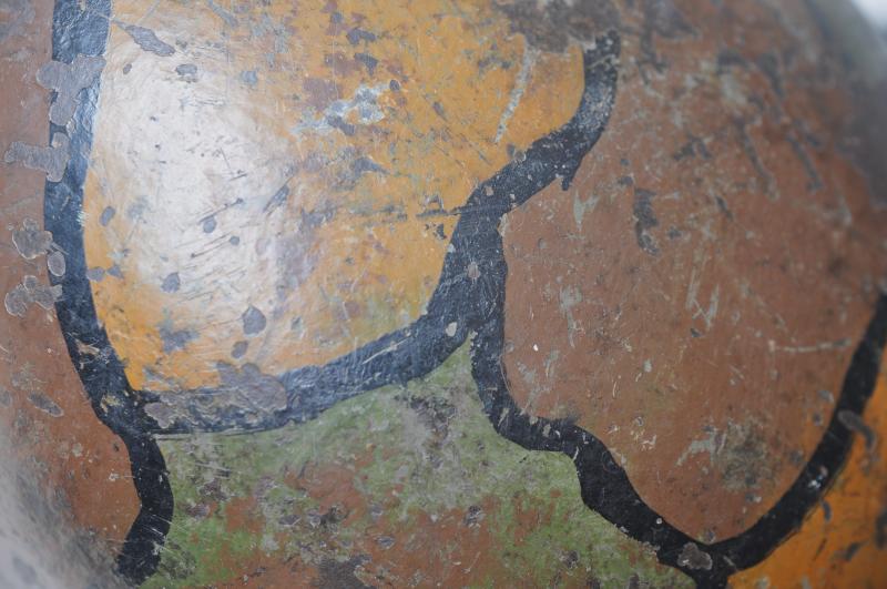 WW1 German Battle Damaged Camouflage M16 Helmet