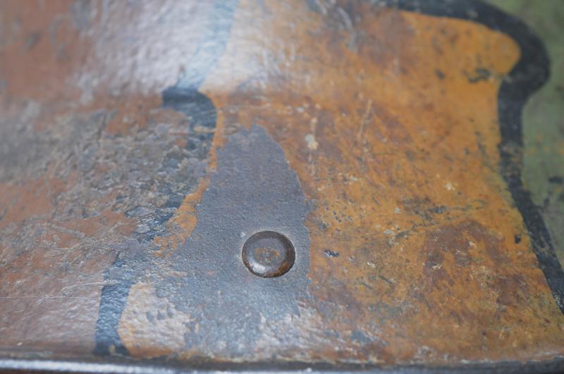 WW1 German Battle Damaged Camouflage M16 Helmet