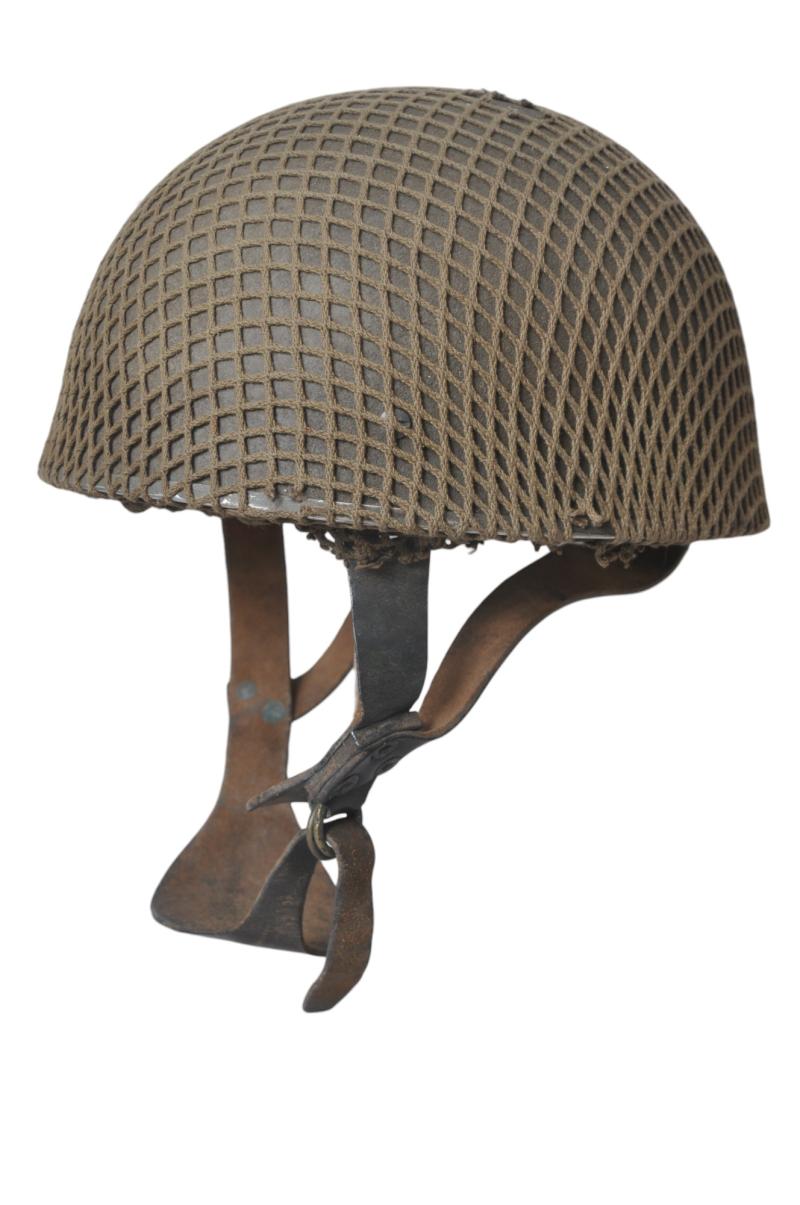 WW2 British Camouflage Netted MK.1 Paratrooper Helmet 1943
