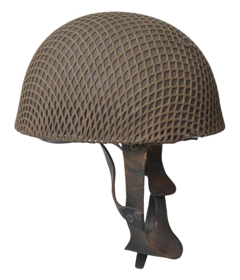 WW2 British Camouflage Netted MK.1 Paratrooper Helmet 1943