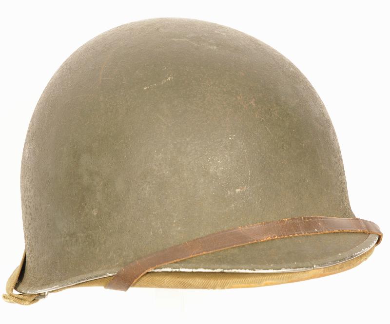 WW2 US M1  Helmet with Hawley liner .