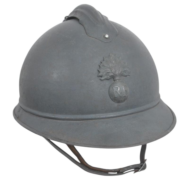 WW1 French Infantry M15 Adrian Helmet .