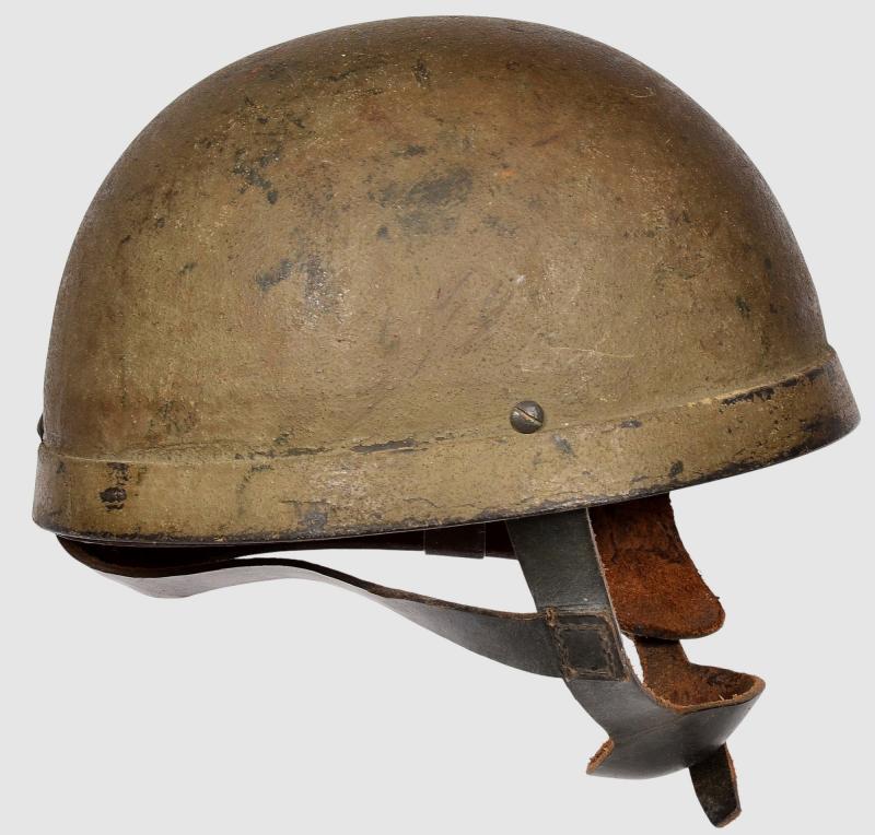 WW2 British HSAT Fibre Rim Airborne Steel Helmet 1942