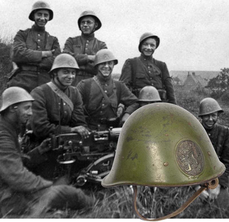 WW2 Dutch M27 Steel Combat Helmet