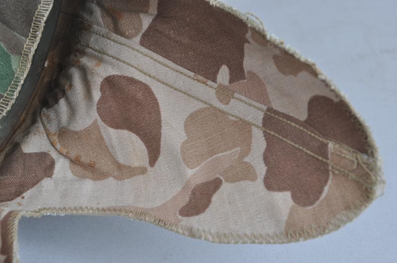 WW2 USMC Helmet  With 1st Type Camouflage Cover .