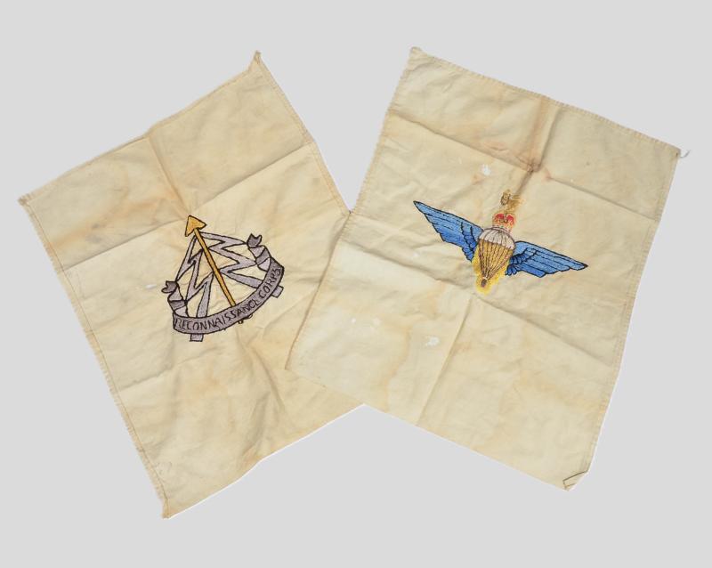 WW2  British Airborne Silk Mess Embroidered Napkins