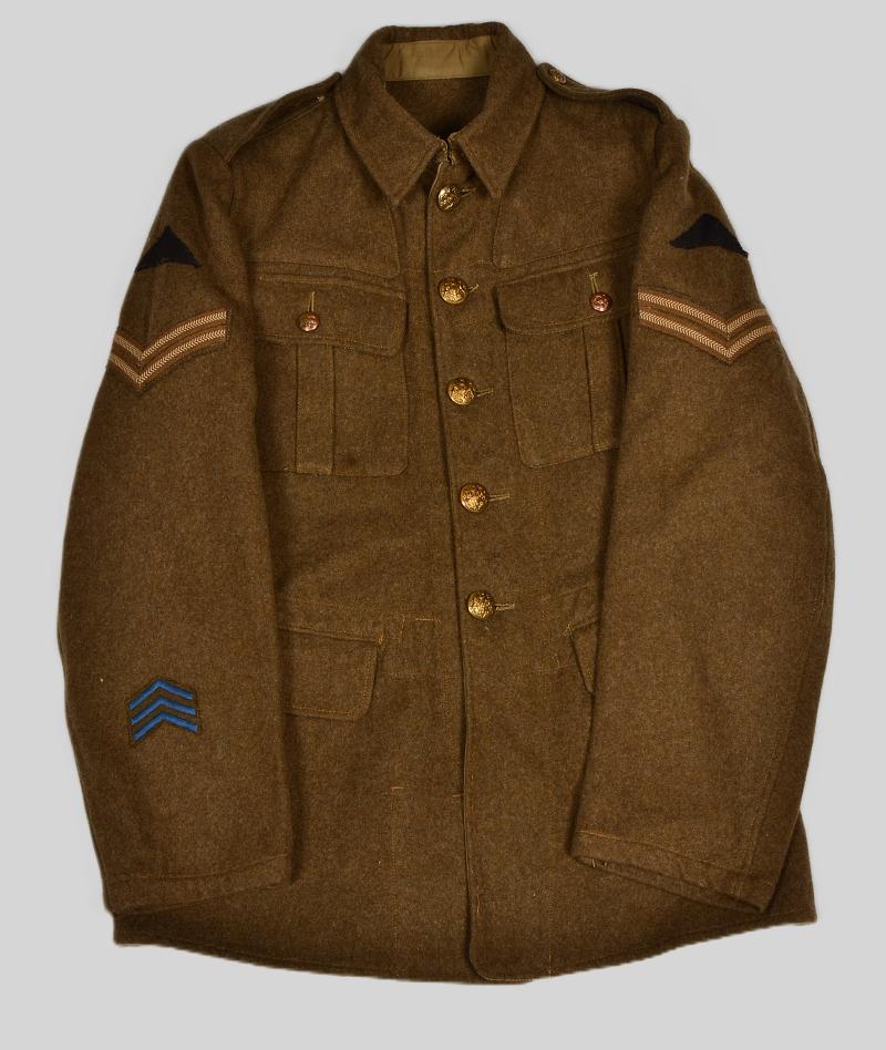 WW2 British '22 Pattern Tunic - Collector Badged To Resemble WW1 Issue
