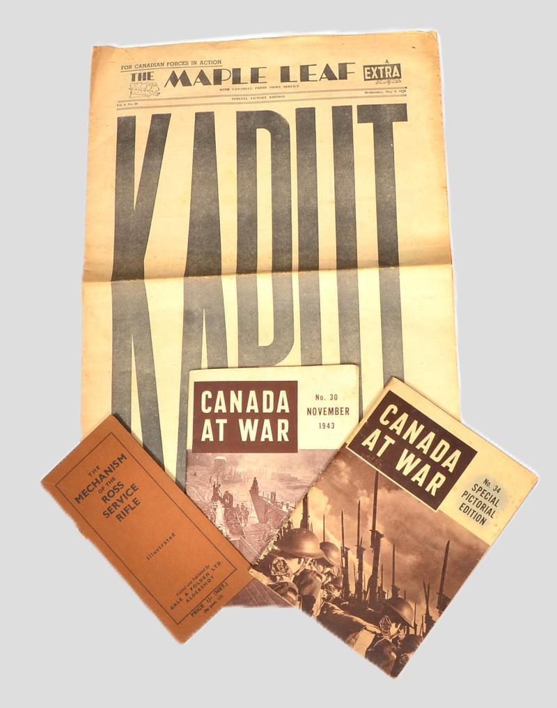 WW2 Canadian Period Paperwork & Newspaper