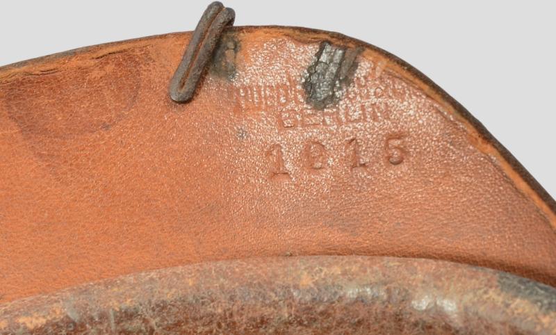 WW1 German Artillery M15 Kugelhelm and Cover 1915