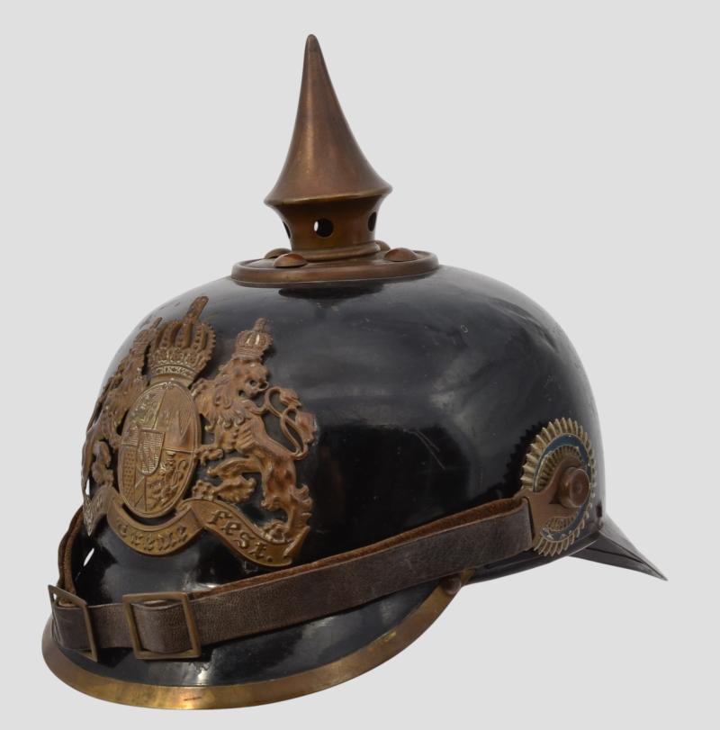 WW1 German Ersatz Tin Pickelhaube Of Bavaria By Bing of Nuremberg