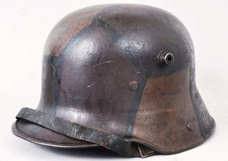 WW1 German M16 Camouflage Helmet with Chinstrap