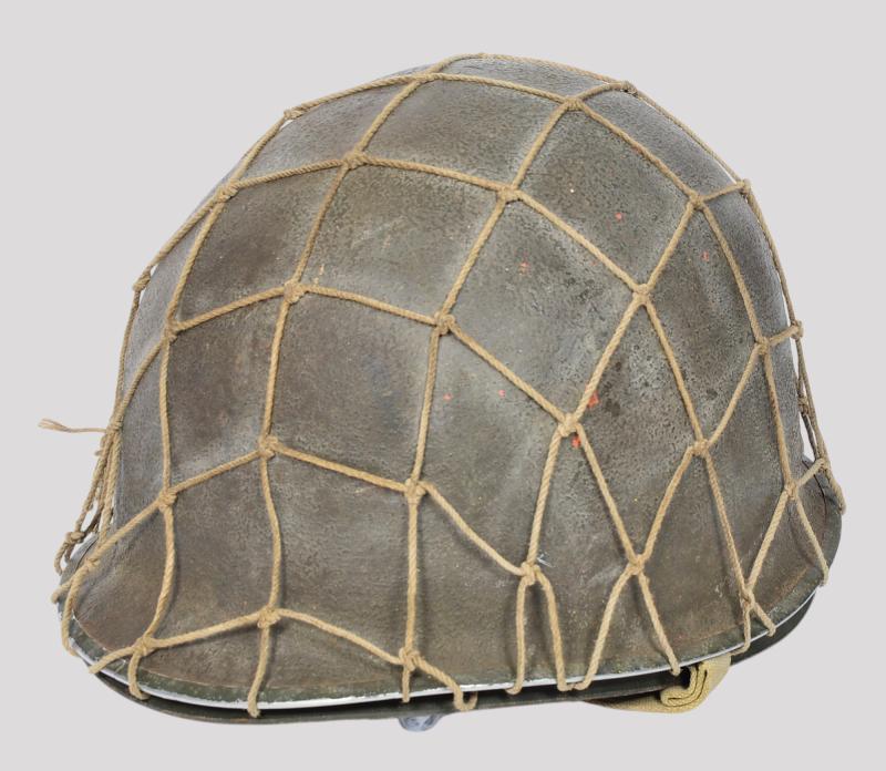 WW2 US Fixed Bale Helmet With Rare High Pressure Liner