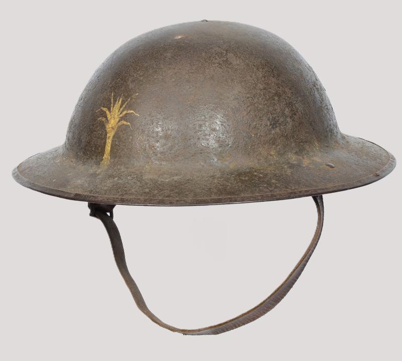 WW1 British Brodie Welsh Guards Marked Steel Helmet