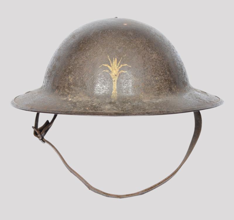WW1 British Brodie Welsh Guards Marked Steel Helmet