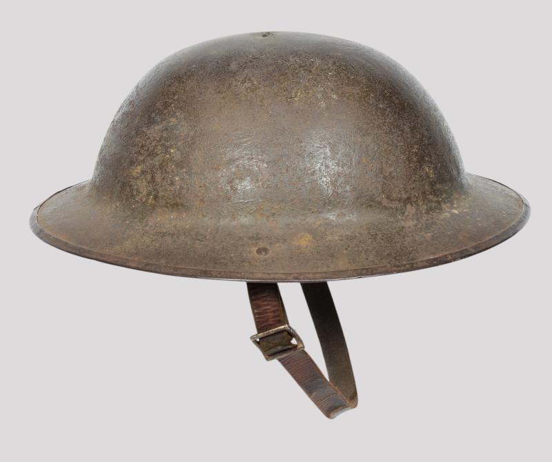 WW1 British Brodie Welsh Guards Marked Steel Helmet