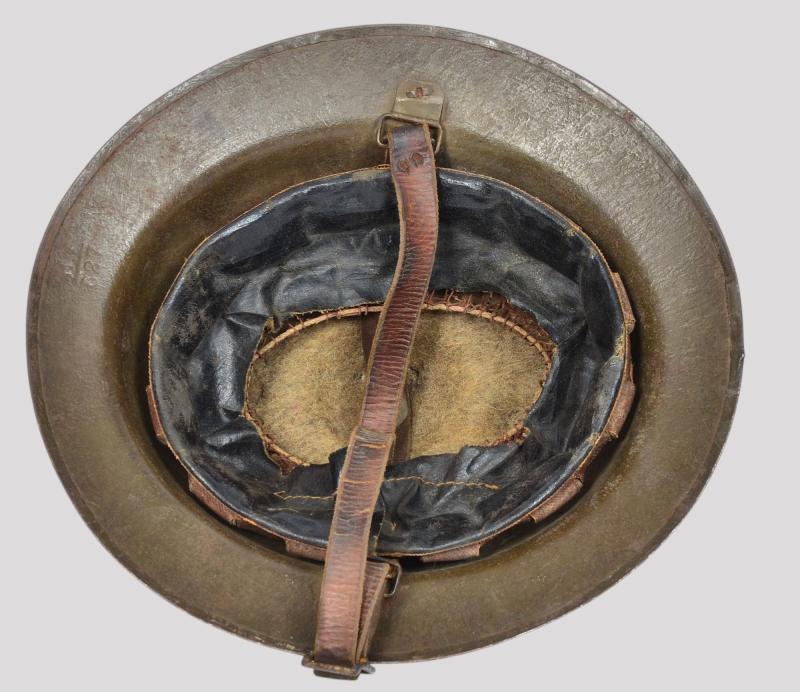 WW1 British Brodie Welsh Guards Marked Steel Helmet