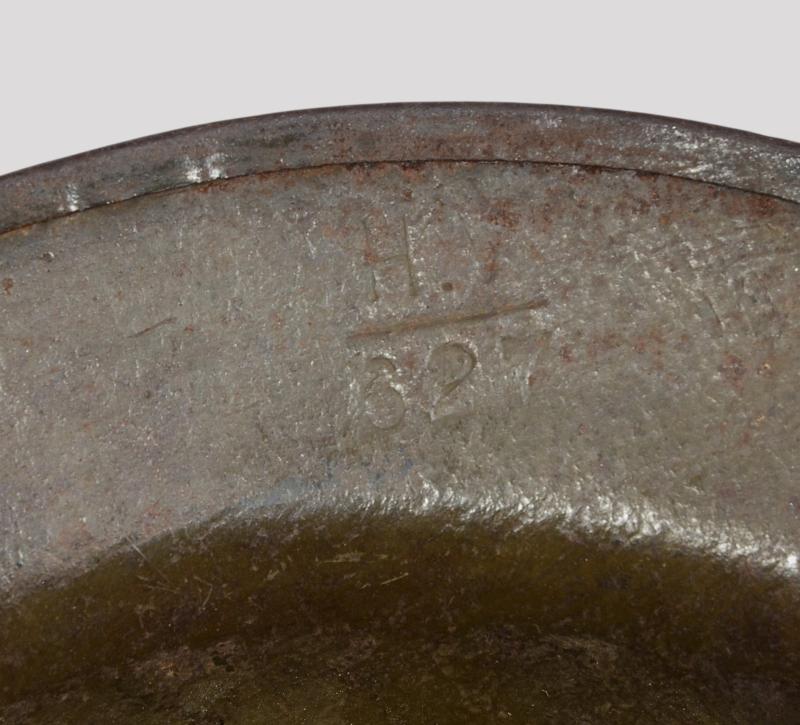 WW1 British Brodie Welsh Guards Marked Steel Helmet