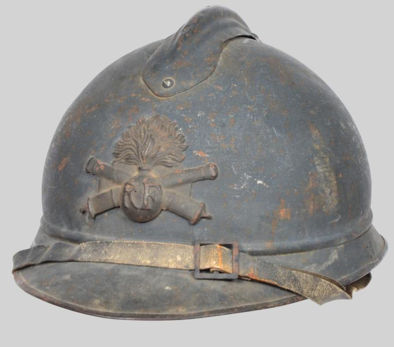 WW1 French  Adrian Artillery Loft Found Helmet