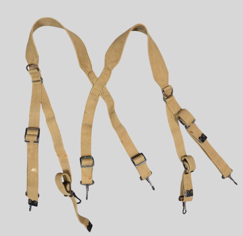 WW2 US Army M36 Suspenders British Made 1943.