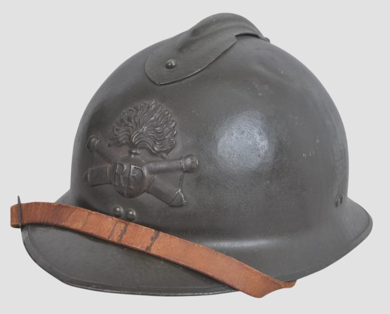 WW2 French 'Battle For France' Artillery M26 Adrian Helmet
