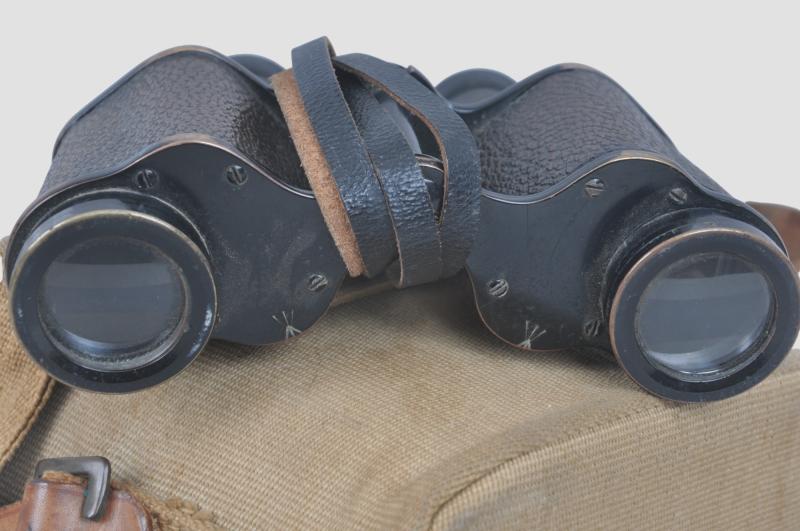 WW2 British Binoculars & Case 1935 - Named