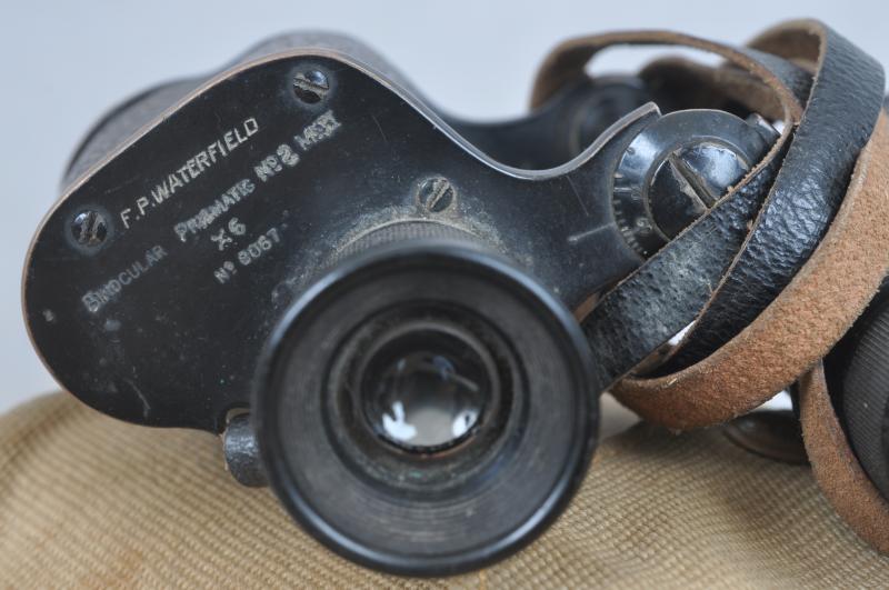 WW2 British Binoculars & Case 1935 - Named