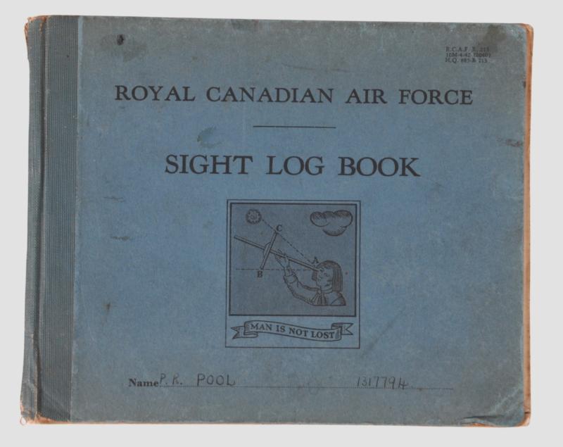 WW2 Canadian Air Force Sight Logbook 1942 To 166 SQN KIA