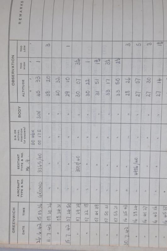 WW2 Canadian Air Force Sight Logbook 1942 To 166 SQN KIA