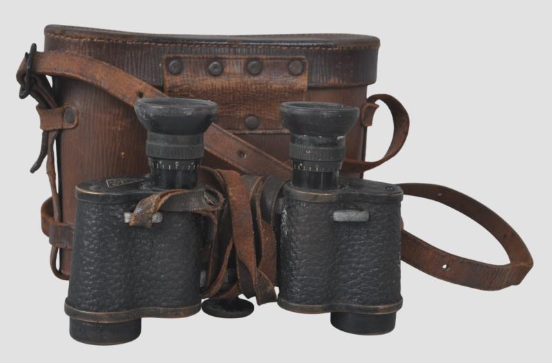 WW1 German Army Binoculars & Case