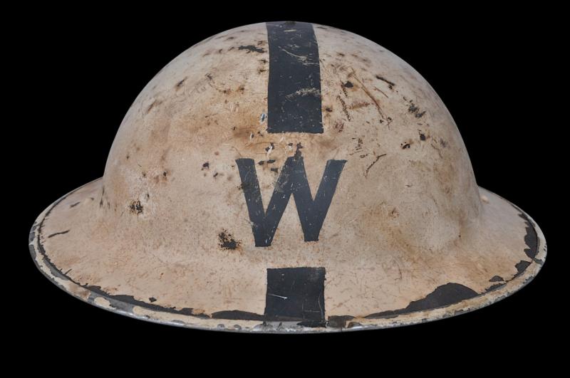 WW2 British Senior Air Raid Wardens Helmet 1939