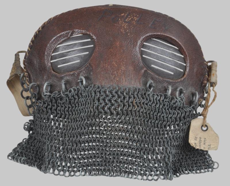 WW1 British Tank ( Splatter ) Mask With Remains Of Fitting Label