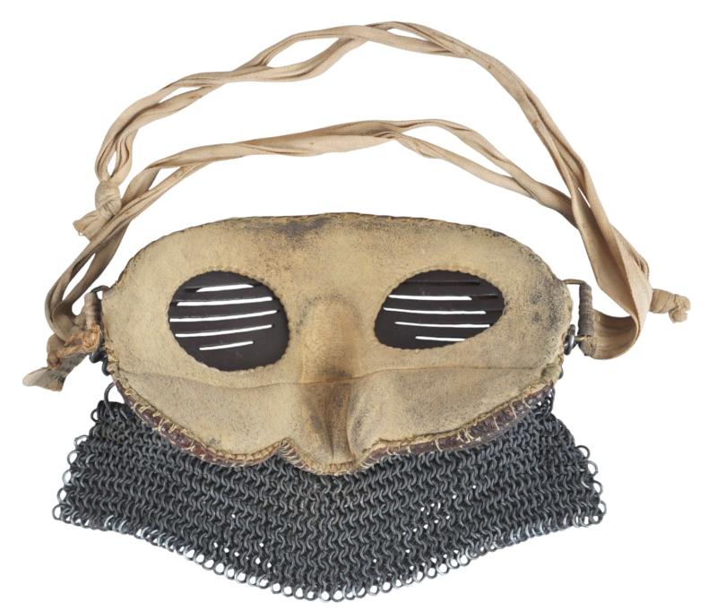 WW1 British Tank ( Splatter ) Mask With Remains Of Fitting Label