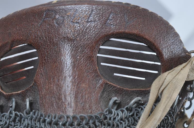 WW1 British Tank ( Splatter ) Mask With Remains Of Fitting Label