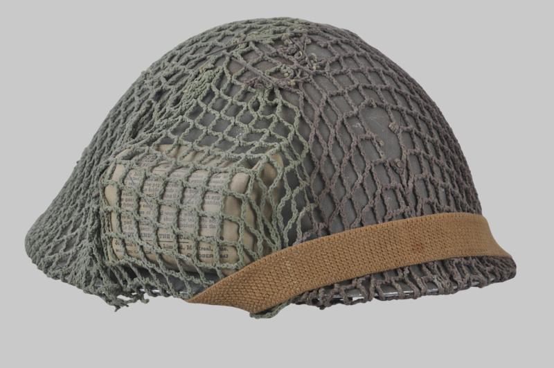WW2 Canadian Army 'NW Europe' MkIII Turtle Helmet & Canadian Field Dressing 1943/44