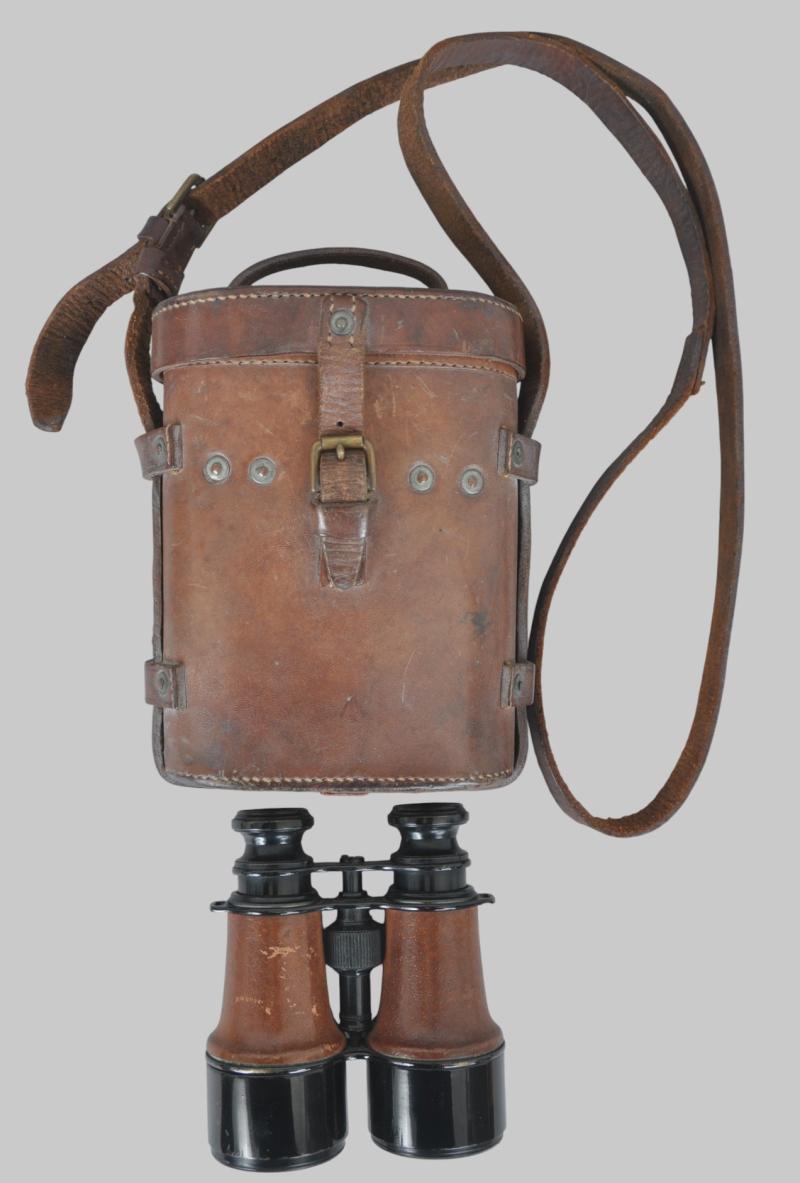 WW1 British Binoculars & Case 1917