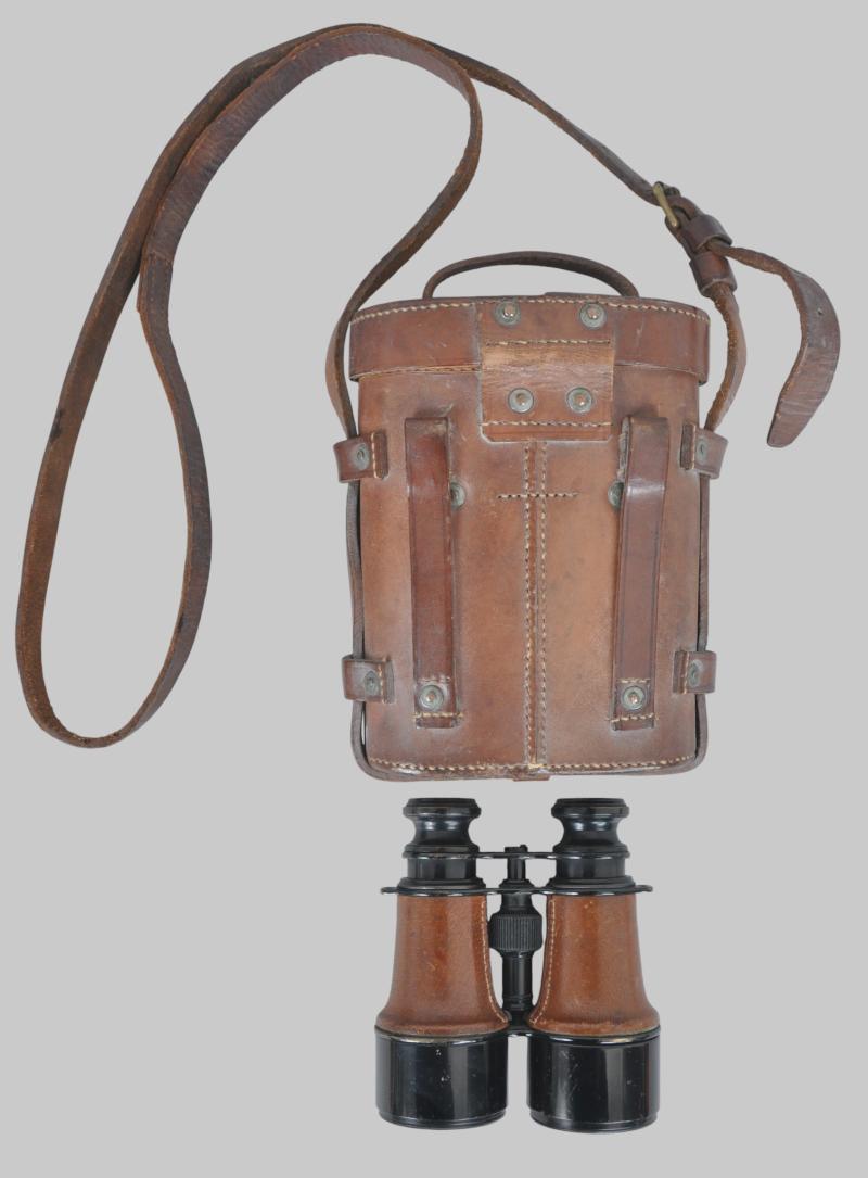 WW1 British Binoculars & Case 1917
