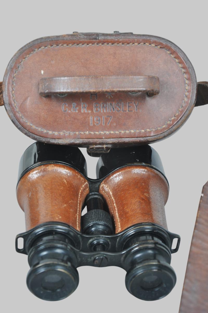 WW1 British Binoculars & Case 1917