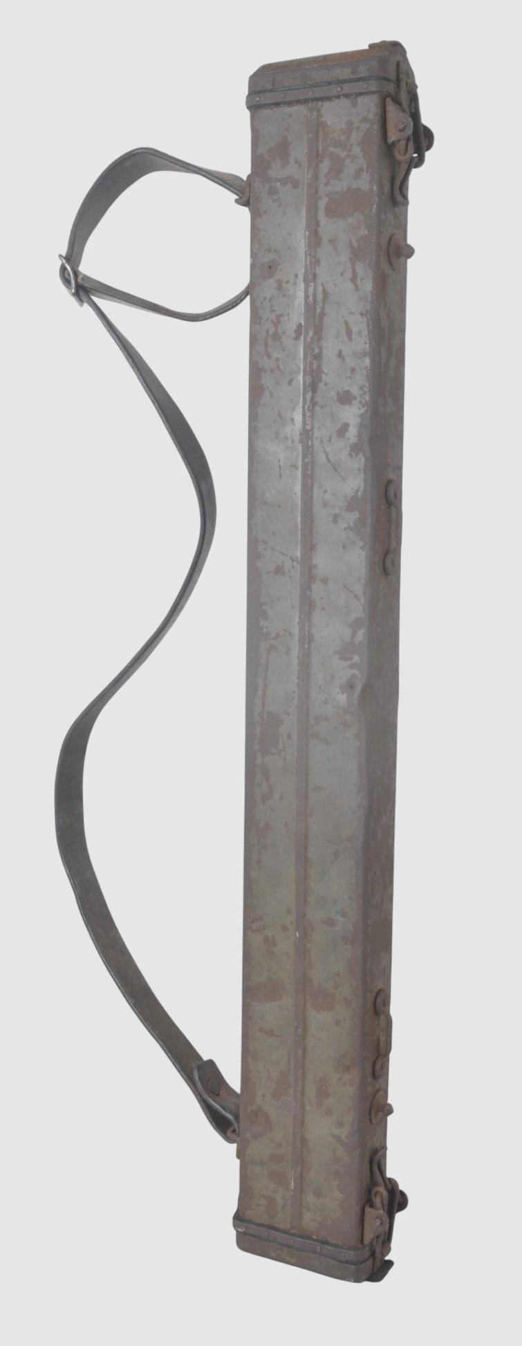 WW1 German MG08 Maxim Machine Gun Barrel Carrier With Shrapnel Hits