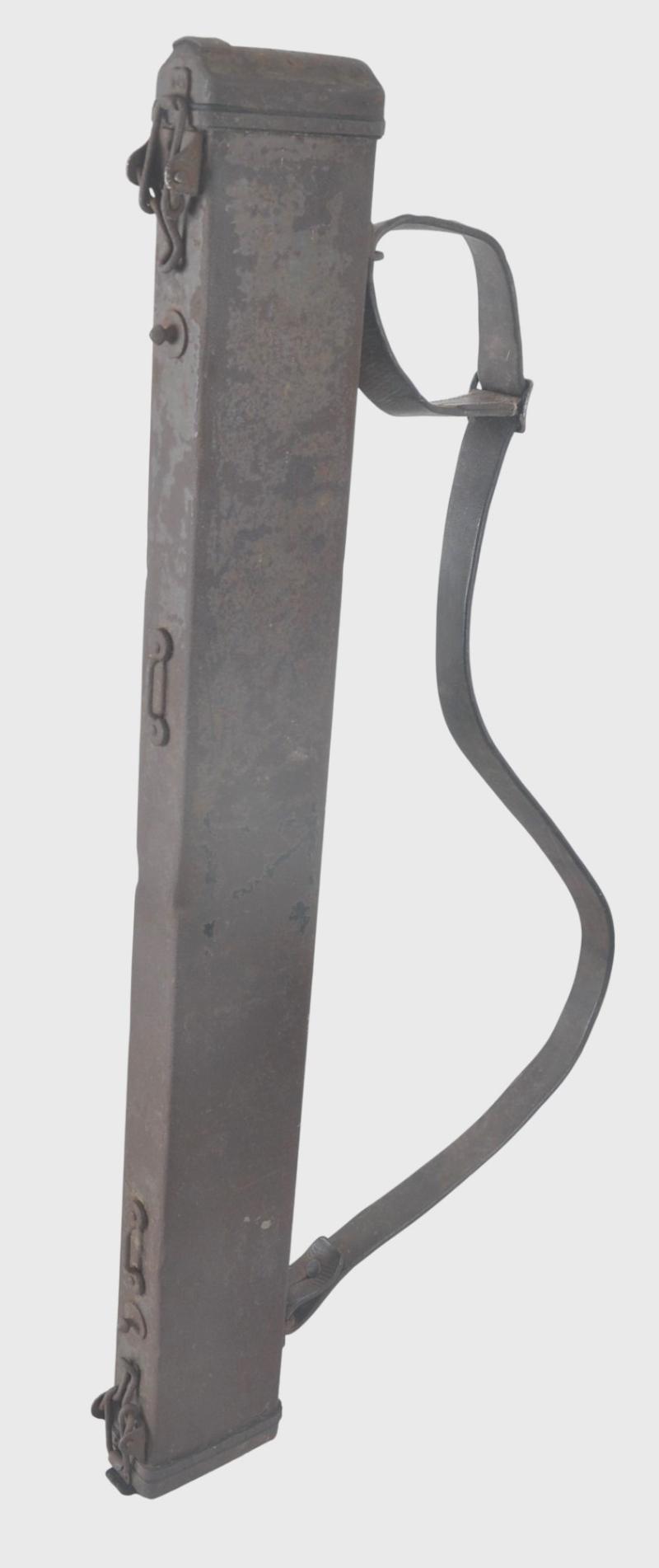 WW1 German MG08 Maxim Machine Gun Barrel Carrier With Shrapnel Hits