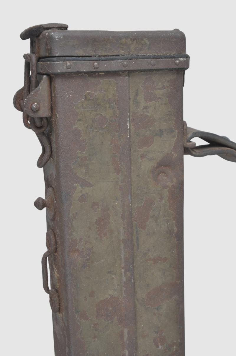 WW1 German MG08 Maxim Machine Gun Barrel Carrier With Shrapnel Hits